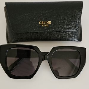 Celine Triomphe 09 Black Oversized Sunglasses